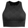 Smartwool Naisten Intraknit Crop Bra BLACK HEATHER ( MUSTA)