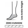 Sukat Smartwool Run Zero pehmuste Ptrn (Musta)