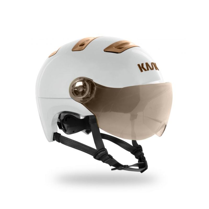 Fietshelm Kask URBAN "R" RAINBOW CHROME - WG11 (Ivoor/Roze Zilver)