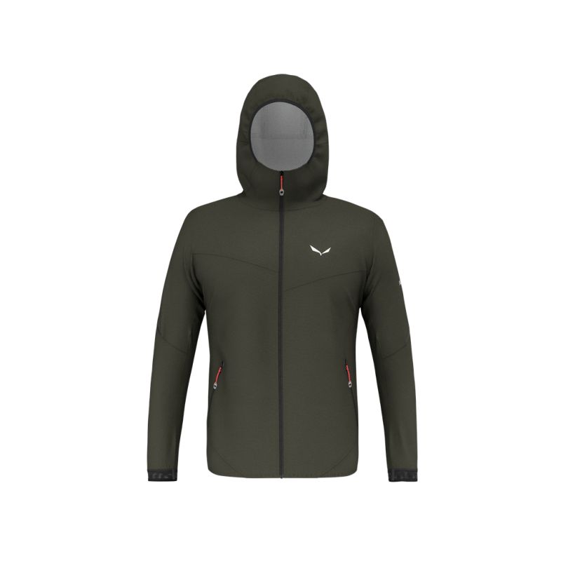 Vandringsjacka Salewa PEDROC PTX 2.5L LIGHT JACKET (Dark olive) - Herrar