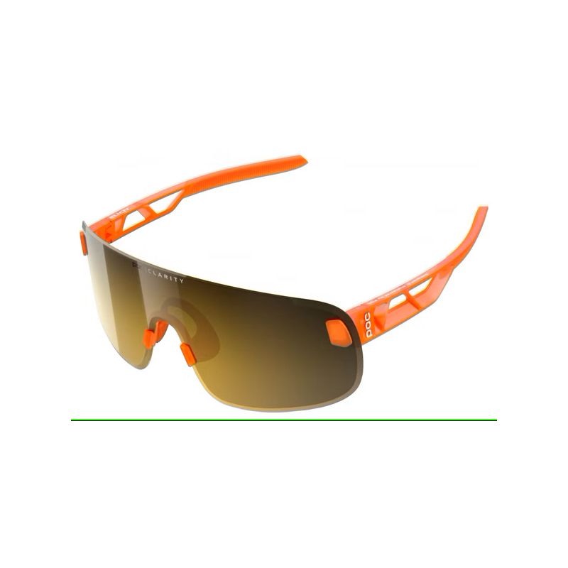POC Elicit fietsbril (Fluo. Oranje doorschijnend/Clarity Road/Deel Zonnig Goud)