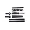 Morakniv Garberg MM - 109 mm genomborstat blad i rostfritt stål - Gummihandtag - Multi-Mount-slida ()