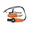 Morakniv Kit Eldris Arancione bruciato - Lama in acciaio inox 59 mm - Manico in polimero - Fodero in polimero + kit per il collo