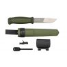 Morakniv Kansbol with Survival Kit - Green - Blade 109 mm - TPE handle - Polymer sheath ()