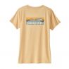 Patagonia W's Cap Cool Daily Grafisch Shirt - Waters (Boardshort Logo: Sandy Melon X-Dye)