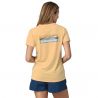 Patagonia W's Cap Cool Daily Grafisch Shirt - Waters (Boardshort Logo: Sandy Melon X-Dye)