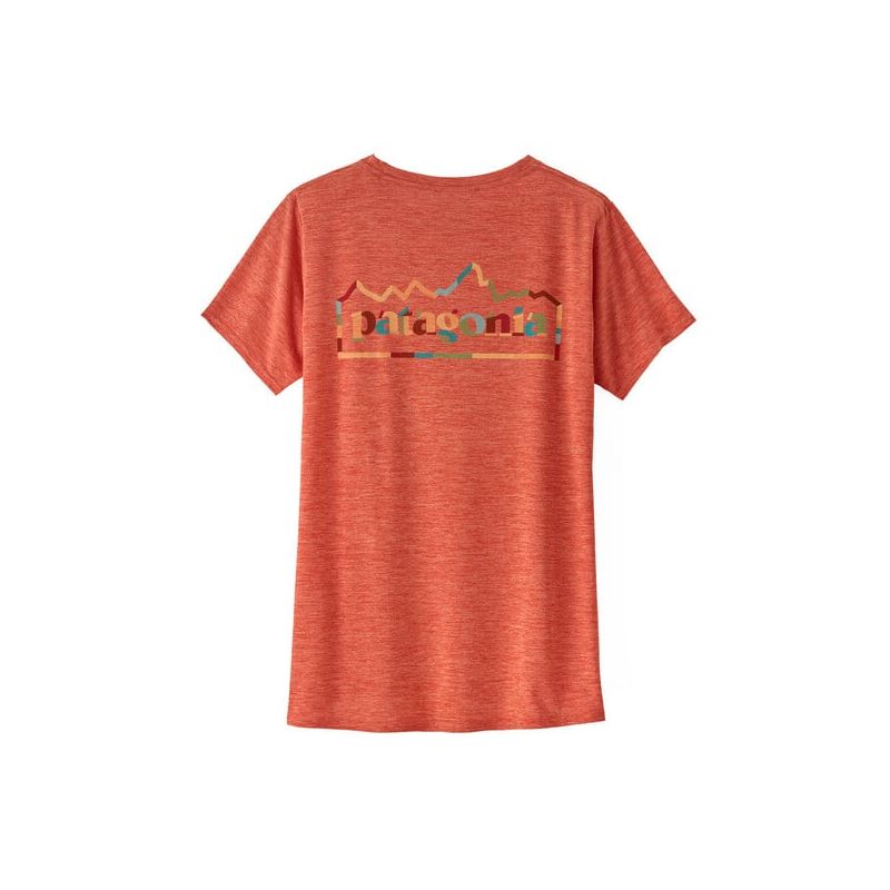 T-shirt PATAGONIA W's Cap Cool Daily Graphic (Unity Fitz : Pimento Red X-Dye) femme