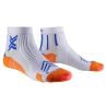 X-SOCKS RUN EXPERT ANKLE running socks (WHITE/ORANGE/TWYCE BLUE)