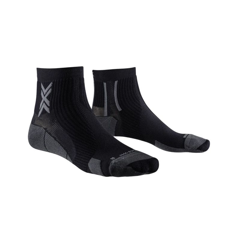 X-SOCKS RUN PERFORM ANKLE trail-strømpe (SORT/CHARKOAL)