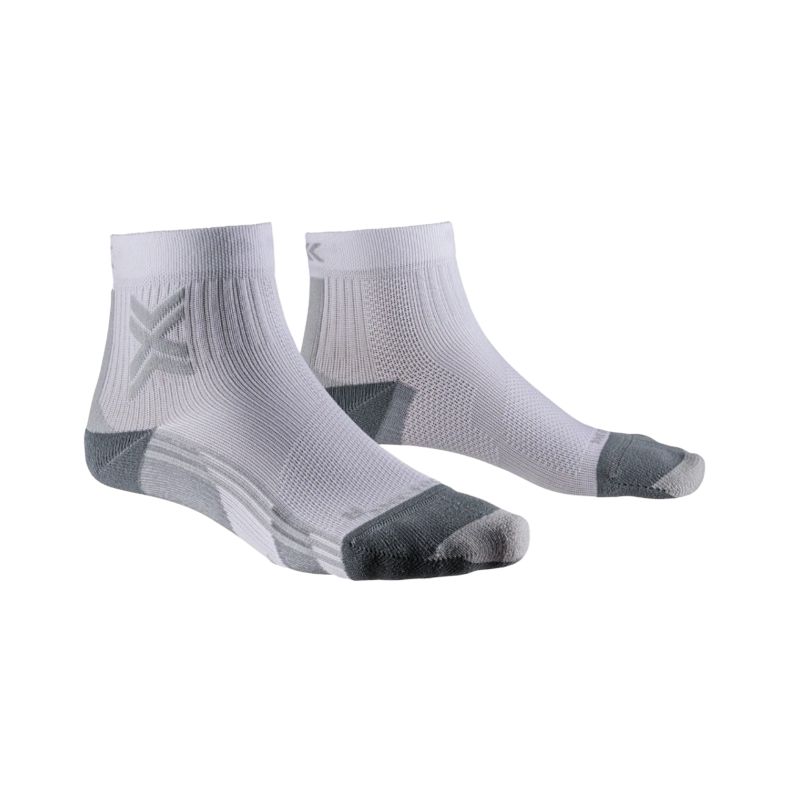 X-SOCKS RUN DISCOVER ANKLE (ARCTIC WHITE/PEARL GREY) Women's running socks