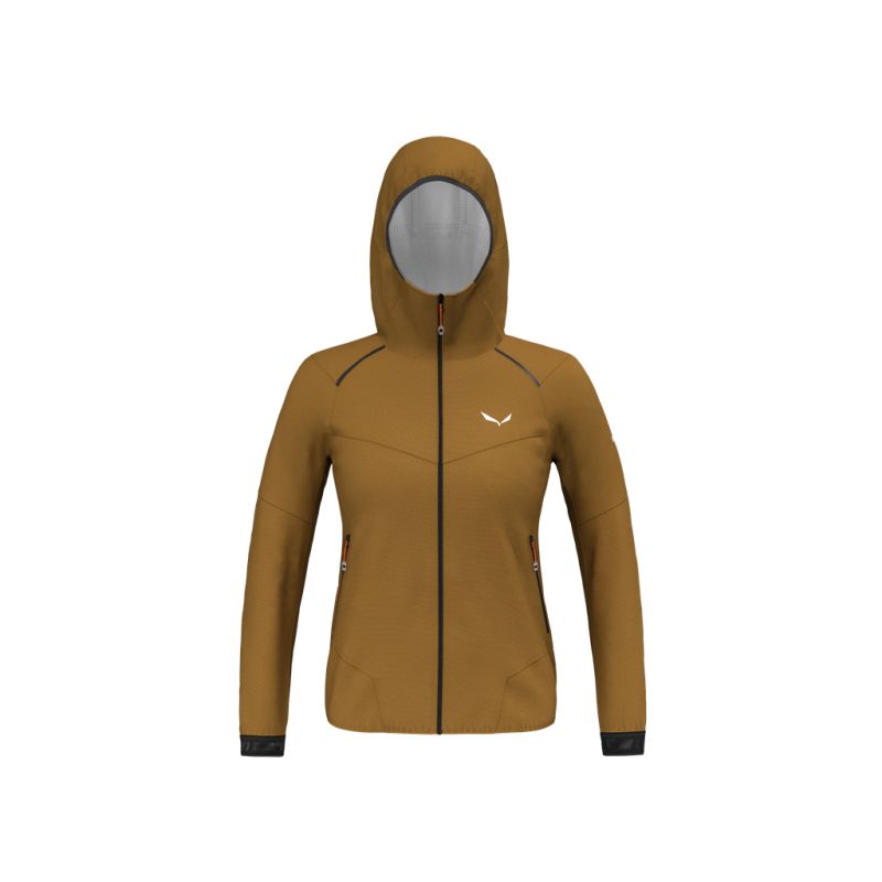 Vandrejakke Salewa Women's PEDROC PTX 2.5L LIGHT JACKET (Golden brown)