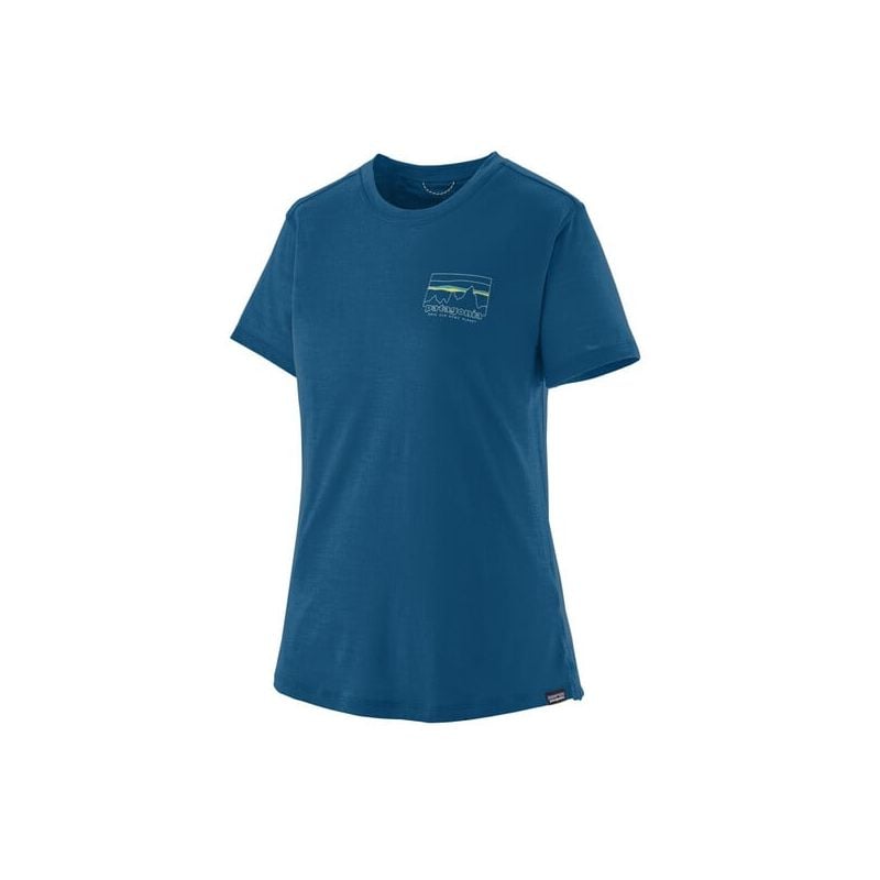 Patagonia Cap Cool Merino Graphic (73 Skyline : Endless Blue) T-shirt til kvinder