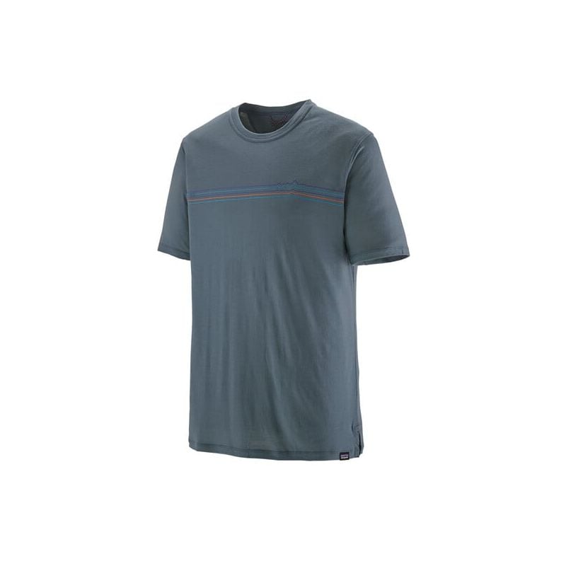T-shirt Patagonia Men's Cool Merino Graphic (Fitz Roy Fader : Utility Blue)