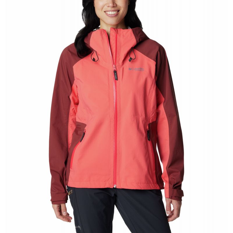Vanntett jakke for kvinner Columbia Mazama Trail Shell (Juicy, Spice)