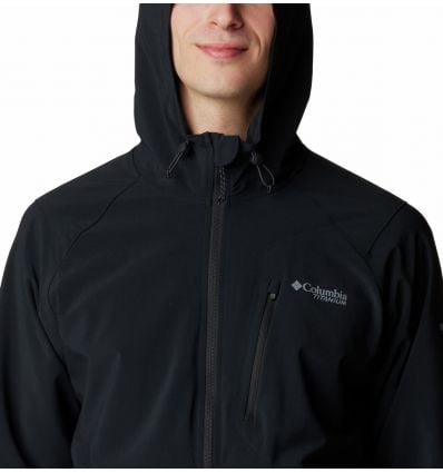 Veste softshell homme Columbia Titanium rouge, taille M