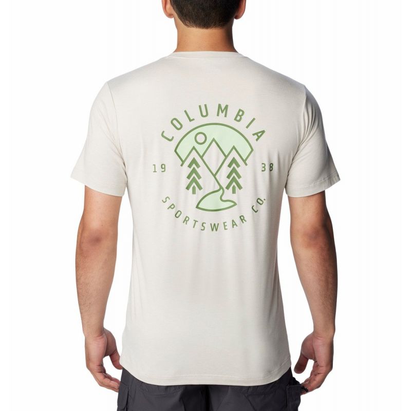 T-shirt Columbia Men's Kwick Hike Back Graphic (Dark Stone, Naturally Boundless)