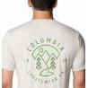 Columbia Kwick Hike Back Graphic -Dark Stone, Nat (Dark Stone, Natuurlijk grenzeloos)