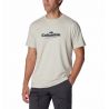 T-skjorte Columbia Kwick Hike Graphic SS (Dark Stone Heather, Elevated High) - Herre