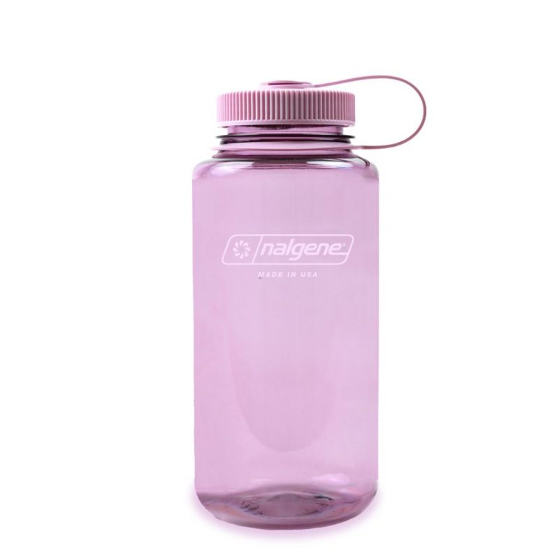 Nalgene 1L flaske med bred munn (Cherry Blossom Sustain)
