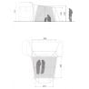 Vaude Drive Pavillon Innertent, zand (sand)
