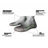 Niedrige Wandersocken Monnet Trek Leinen Socke Niedrig (GRIS VERT)