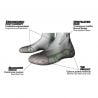 Lave tursokker Monnet Chaussette Trek Lin Basse (GREY GREEN)