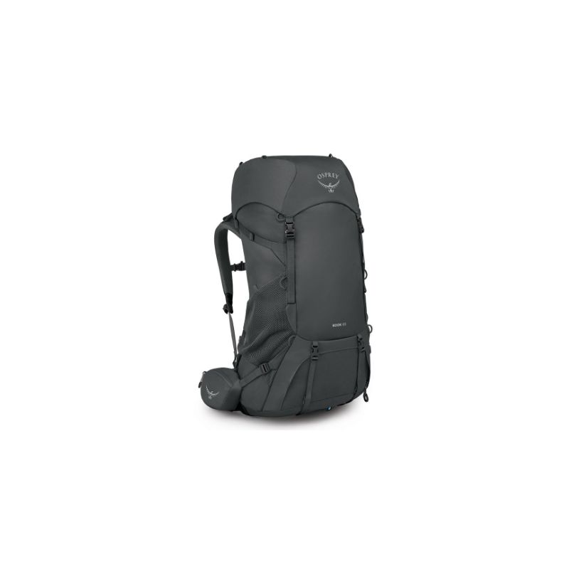 Mochila de senderismo para hombre Osprey Rook 65 (Dark Charcoal/Silve)