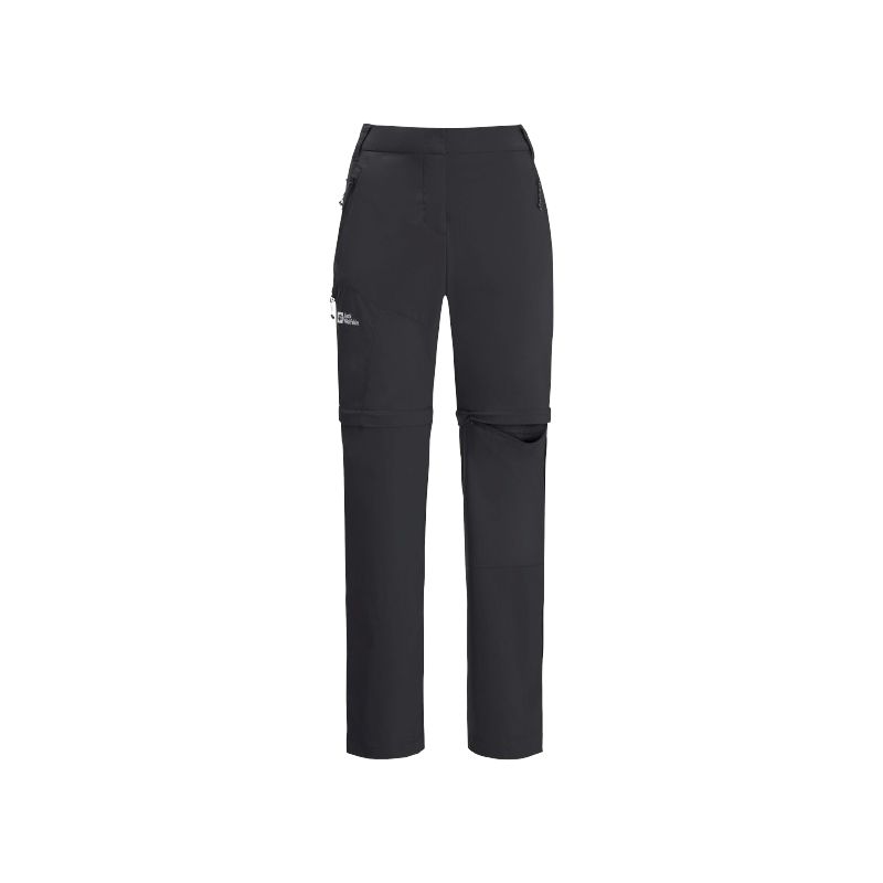 JACK WOLSKINS Glastal zip away pants (Black) Women's Convertible Pant