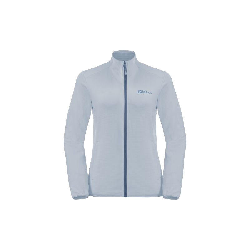 JACK WOLSKINS Kolbenberg fz Fleece til kvinder (Soft Blue)