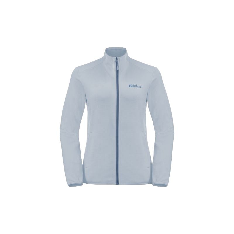 Naisten JACK WOLSKINS Kolbenberg fz Fleece (pehmeä sininen)