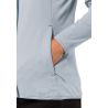 JACK WOLSKINS Kolbenberg fz (Soft Blue) Fleece Women