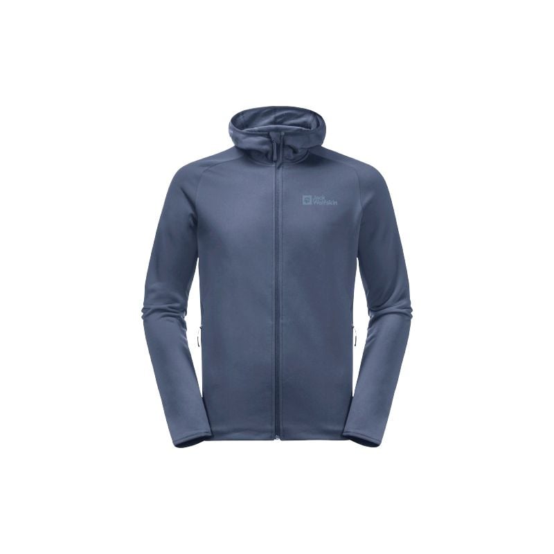 Veste Polaire JACK WOLSKIN BAISELBERG HOODED FZ (Evening) homme