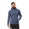JACK WOLSKIN BAISELBERG HOODED FZ (Evening) fleecejakke til mænd