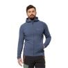 Men's JACK WOLSKIN BAISELBERG HOODED FZ (Evening) fleece jacket
