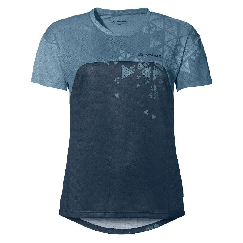 Kortermet sykkel-T-skjorte for kvinner Vaude Moab T-Shirt VI (blågrå)