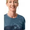 Dames fietsshirt met korte mouwen Vaude Moab T-Shirt VI (blauwgrijs)