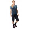 Naisten lyhythihainen pyöräily T-paita Vaude Moab T-paita VI (sininen harmaa)