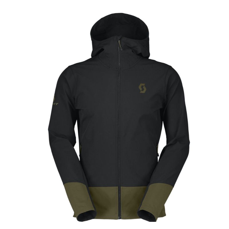 Turjakke Scott SCO Jacket Explorair Softshell SL (black/fire green) Men's
