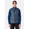 Giacca senza maniche da donna Rab Microlight Vest (Steel)