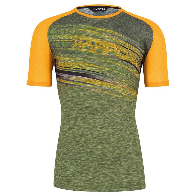Maillot vélo KARPOS CRODA ROSSA EVO JRS. (CEDAR GREEN/RADIANT) Homme