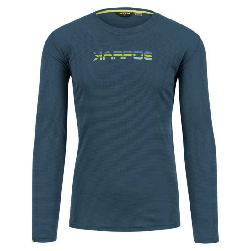 Langermet T-skjorte Karpos LOMA JERSEY LS (STARGAZER/PRIMROSE) Herrer