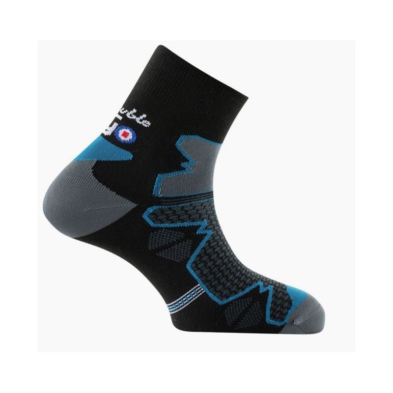 Chaussettes Tige courte Double Trek Thyo (Noir/emeraude)