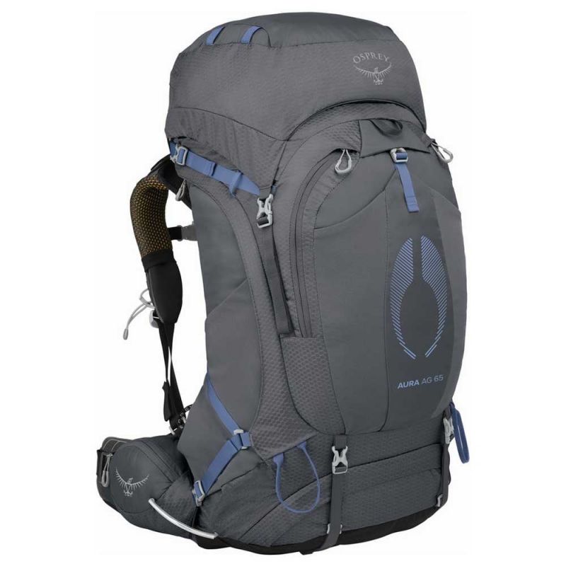 Vandrerygsæk til kvinder Osprey Aura AG 65 (Tungsten Grey)