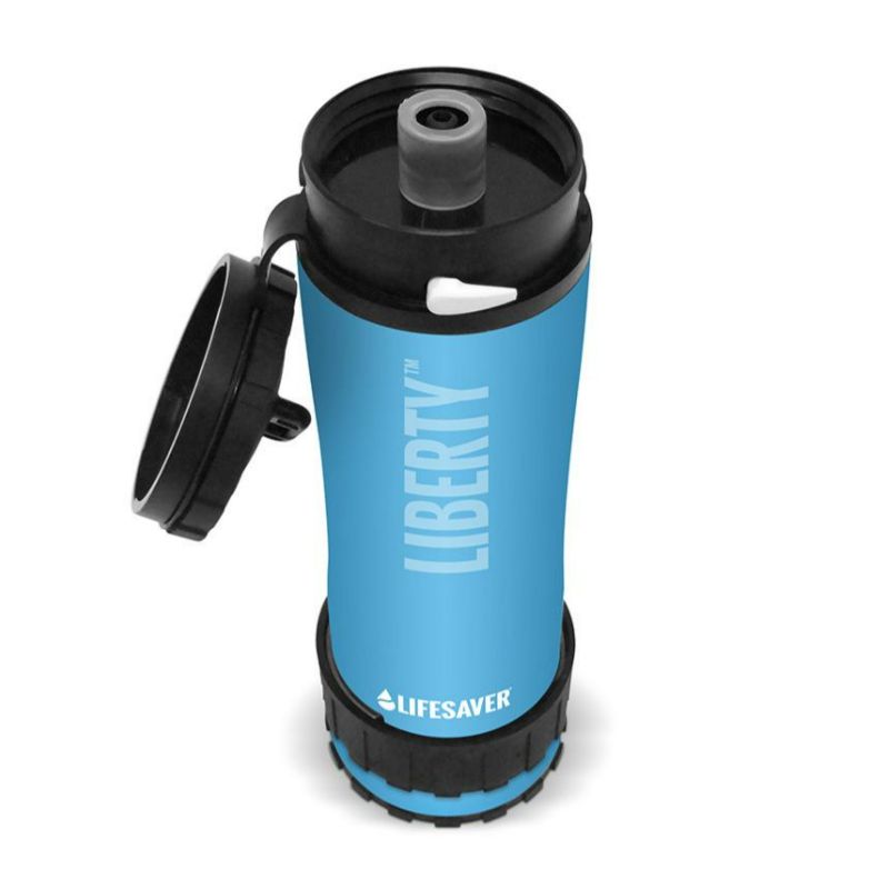 Flaska med vattenrenare LifeSaver Liberty (Blå)