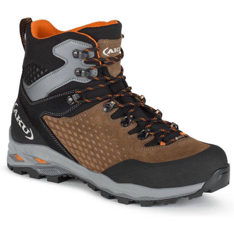 Herenwandelschoen AKU Alterra II GTX (BRUIN/ORANJE)