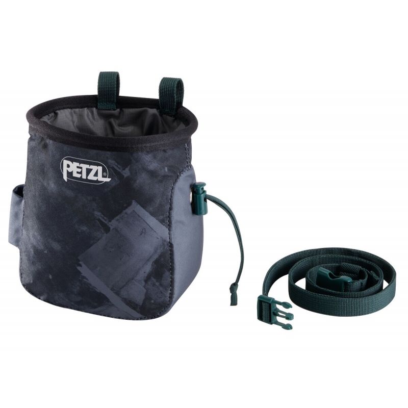 Bolsa de tiza PETZL SAKA (GRIS OSCURO)