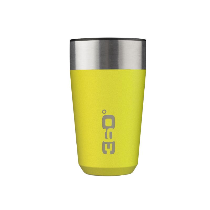 Geïsoleerde mok 360 degrees Mok Geïsoleerd Reizen Groot - 475ml (geel)