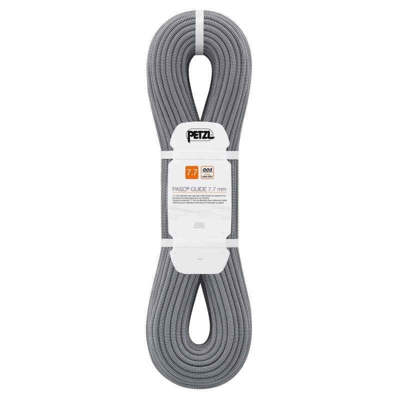 Corde à double PETZL Paso Guide 7.7MM (GRAY) 60M