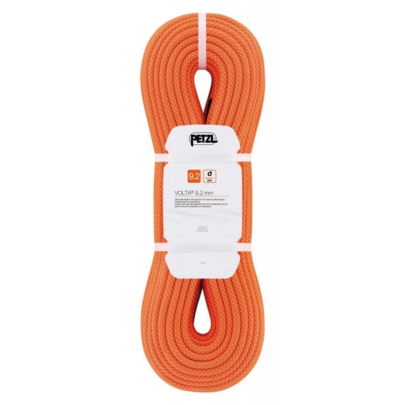Corda singola PETZL Volta 9,2MM (ARANCIONE) 50M