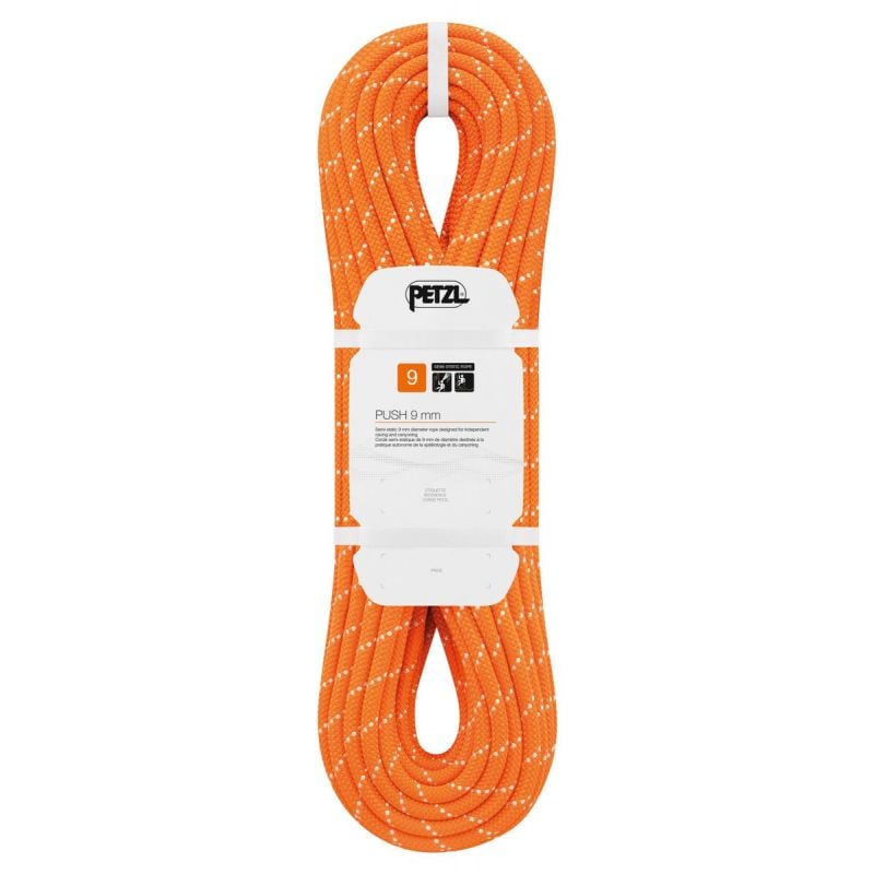 Corda semistatica PETZL Push 9MM (ARANCIONE) 40M